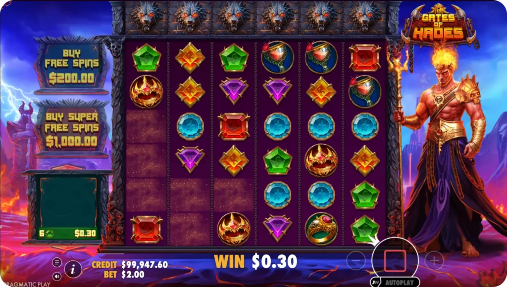 Avalanche Mechanic in Gates of Hades 
