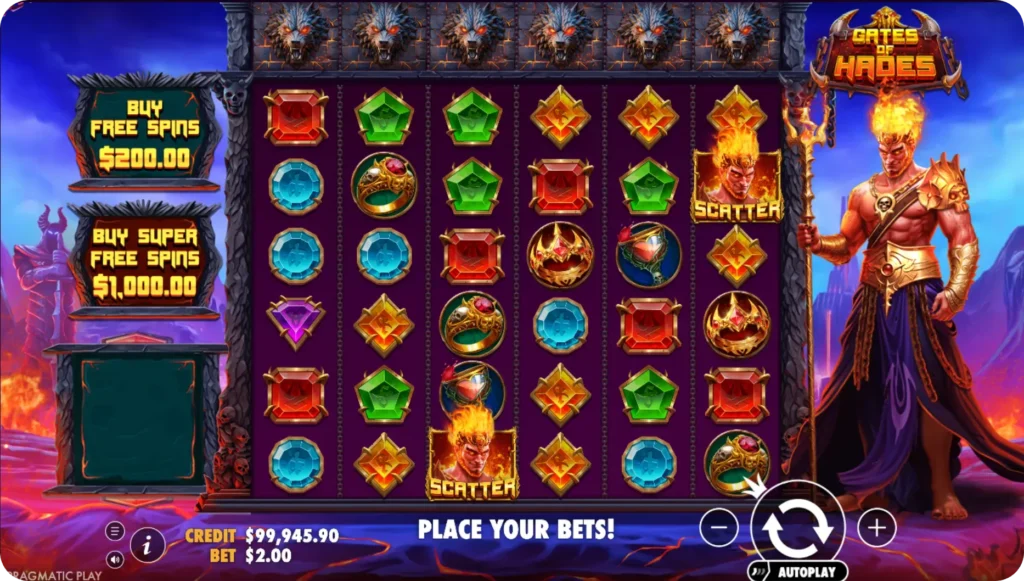 Scatter Symbols in Gates of Hades 